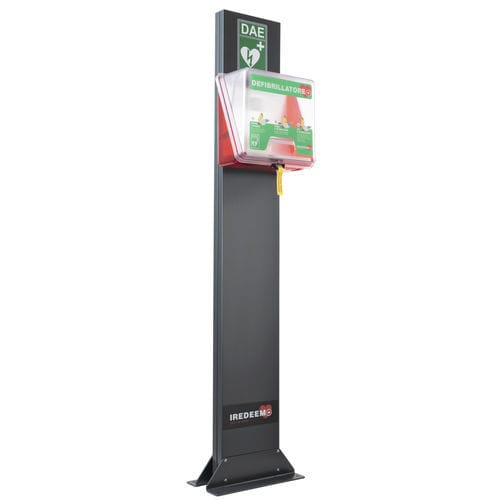 Schrank für Defibrillator - TOTEM L - IREDEEM - für Krankenhaus / mit Tür / 1 Tür