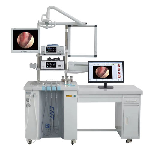 HNO-Arbeitsstation - YSENT-ETU02A - YSENMED - mit Regal / mit Licht / mit Monitor