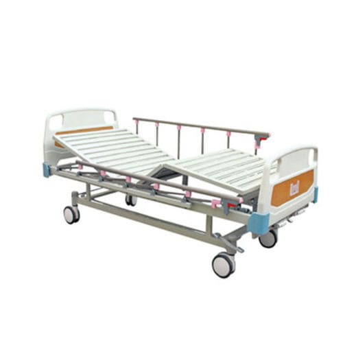 Pflegebett - A 39 - Tianjin Kangli Medical Instrument - manuell / mit fester Höhe / zusammenklappbar