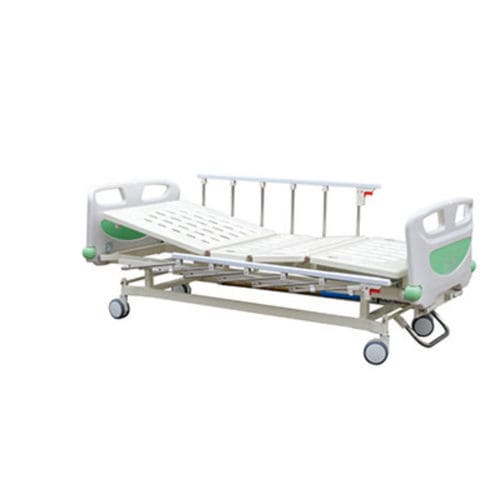 Pflegebett - Tianjin Kangli Medical Instrument - manuell / höhenverstellbar / zusammenklappbar