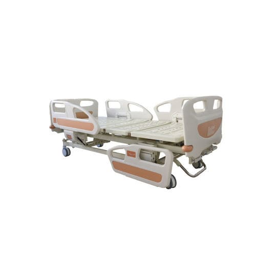 Pflegebett - Tianjin Kangli Medical Instrument - manuell / höhenverstellbar / zusammenklappbar