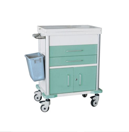 Notfallwagen - B 45 - Tianjin Kangli Medical Instrument - Mehrzweck / Aluminium / mit Korb