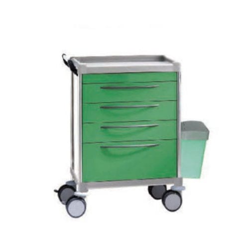 Medizinischer Wagen - Meige - Tianjin Kangli Medical Instrument - Medikamenten / Aluminium / Kunststoff