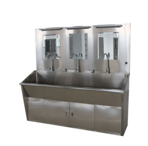 Waschbecken für OP / 3 Arbeitsplätze - Tianjin Kangli Medical Instrument - Edelstahl