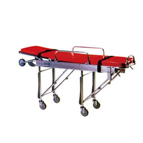Notfall-Fahrtrage - A-105b - Tianjin Kangli Medical Instrument - manuell / einteilig / mit Seitengittern