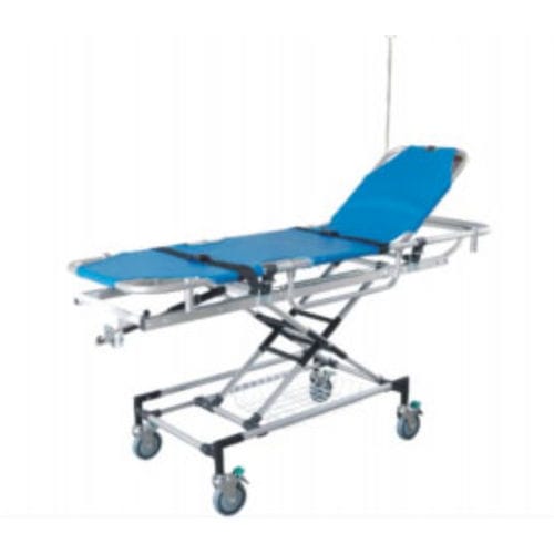 Fahrtrage für Krankenwagen - A-104 - Tianjin Kangli Medical Instrument - manuell / zweiteilig / mit Infusionsständer