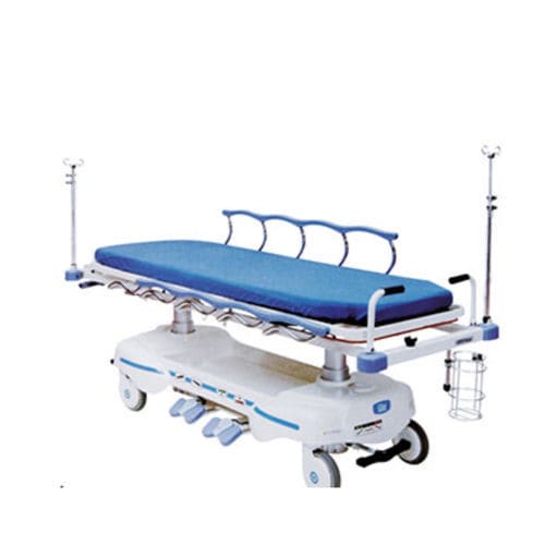 Fahrtrage zum Umbetten - A 97 - Tianjin Kangli Medical Instrument - hydraulisch / höhenverstellbar / einteilig