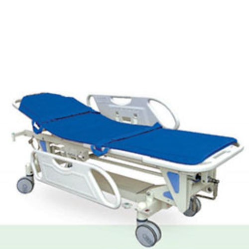 Fahrtrage zum Umbetten - Tianjin Kangli Medical Instrument - hydraulisch / höhenverstellbar / zweiteilig