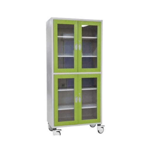 Regalschrank - C 16 - Tianjin Kangli Medical Instrument - mit Tür / Edelstahl / mit 4 Türen