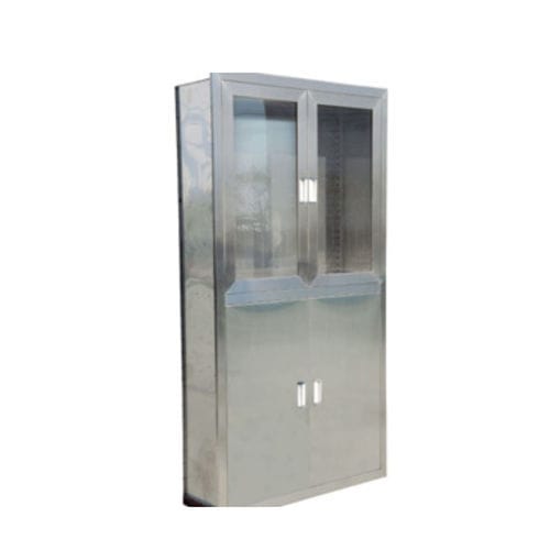 Schrank für Instrumente - Tianjin Kangli Medical Instrument - mit Tür / Edelstahl / mit 4 Türen