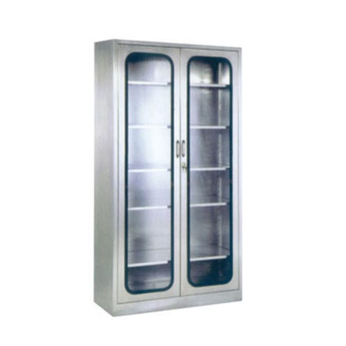 Schrank für Instrumente - Tianjin Kangli Medical Instrument - mit Tür / mit Regal / Edelstahl