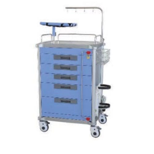 Medizinischer Wagen - B 1 - Tianjin Kangli Medical Instrument - Sauerstoff / Lager / Edelstahl