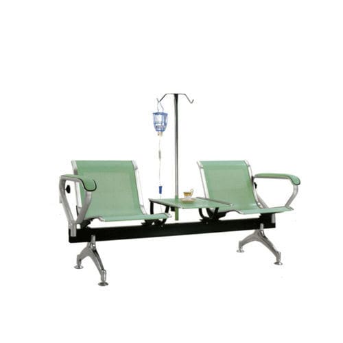 Manuelle Blutspendeliege - Tianjin Kangli Medical Instrument - zweiteilig / mit Armlehnen / mit Tisch
