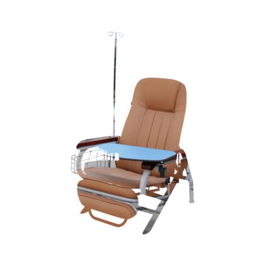 Manuelle Blutspendeliege - E 2  - Tianjin Kangli Medical Instrument - dreiteilig / mit Fußstütze / mit fester Höhe