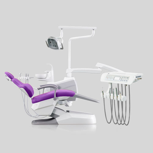 Dentaleinheit mit elektrisch bedientem Stuhl - A5 - FOSHAN ESAY MEDICAL TECHNOLOGY CO.,LTD - mit flexiblem Kopfstück / mit Hygienesystem / mit Instrumententräger