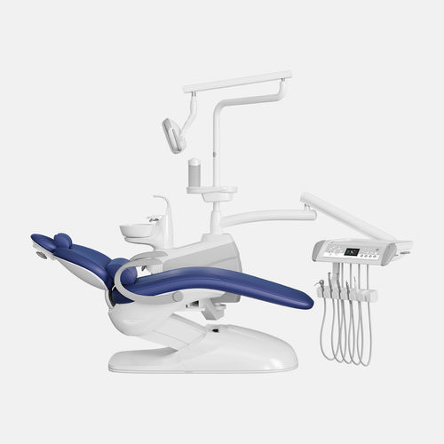 Dentaleinheit für Rollstuhl - S50 - FOSHAN ESAY MEDICAL TECHNOLOGY CO.,LTD - mit flexiblem Kopfstück / mit darüberhängendem Instrumententräger / mit LED-Licht