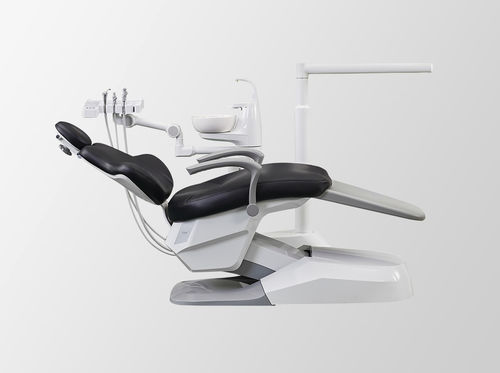 Dentaleinheit mit elektrisch bedientem Stuhl - A6 - FOSHAN ESAY MEDICAL TECHNOLOGY CO.,LTD - mit flexiblem Kopfstück / mit Hygienesystem / mit Instrumententräger