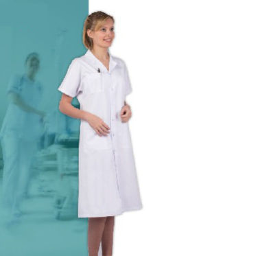 Arztkittel für Frauen - ALEXANDRIE - FIL'MED - aus Baumwolle / aus Polyester / weiß