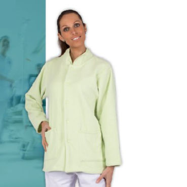 Medizinischer Kasack / für Frauen - ONTARIO - FIL'MED - aus Polyester / blau / weiß