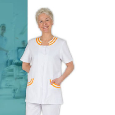 Medizinischer Kasack / für Frauen - MESSINE - FIL'MED - aus Polyester / weiß