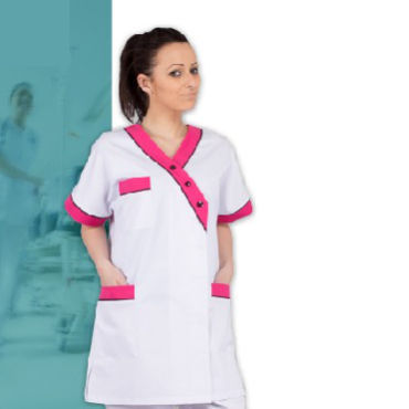 Medizinischer Kasack / für Frauen - BYZANCE - FIL'MED - aus Polyester / aus Baumwolle / weiß