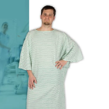 Unisex-Patientenkittel - FIDJI - FIL'MED - aus Baumwolle / aus Polyester / grün