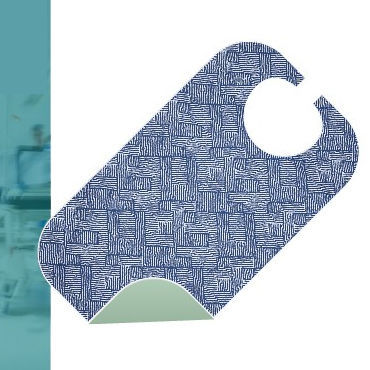 Wiederverwendbarer Medizinischer Latz - BAV 0136 - FIL'MED - für Erwachsene / blau