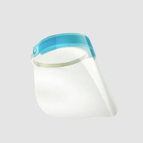 Polycarbonat-Gesichtsschutzschild - RC-O1-000104 - Ramedical - ohne Latex / Vollgesicht / himmelblau