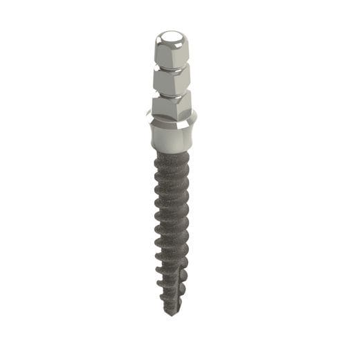 Konisches Zahnimplantat - Nanoplant MX - Bionika Medline Kft. - Titan / mit Außenverbindung / Schrauben