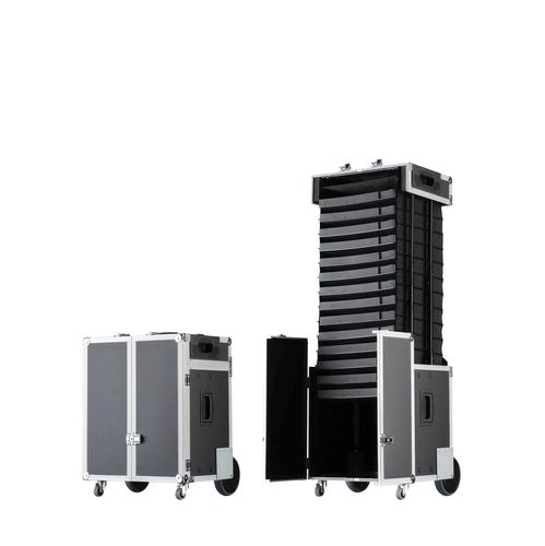 Medizinischer Koffer / für Probentransport - Pullupcase ( Fa. Karl Bollmann) - für Brillengestelle / Trolley