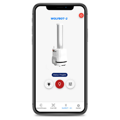 Medizinische mobile Applikation - Wolf-e Robotics - Management / Steuerung / für Smartphone