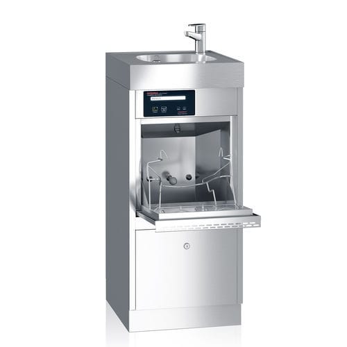 Kompakter Steckbeckenspüler - easyclean Serie: ec1-AB - KODRA GmbH & Co. KG - automatisch / Edelstahl / HPL