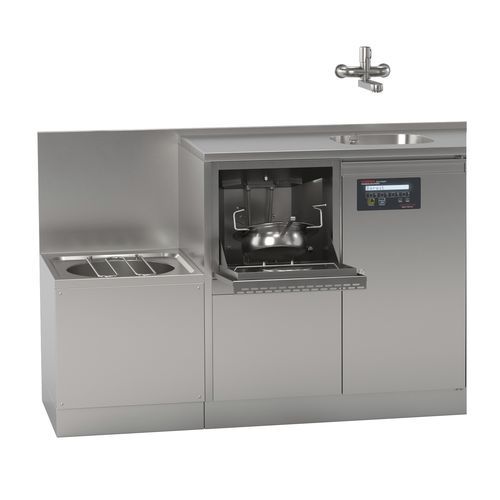 Kompakter Steckbeckenspüler - VH Serie: Untertisch - KODRA GmbH & Co. KG - Einbau / automatisch / Edelstahl