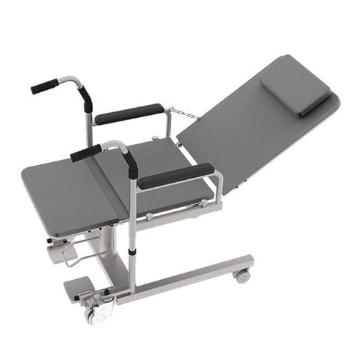 Duschstuhl mit Armlehnen - A22 - Jiaxing Kalanchoe Medical Technology - auf Rollen / mit Fußstütze / mit Rückenlehne