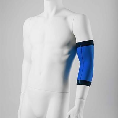 Unisex-Kompressionsärmel - NOVATEX MEDICAL - schwarz / grau / blau