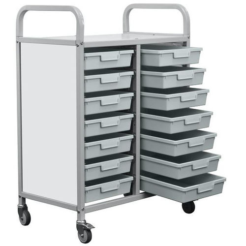 Wagen für Kliniken - HI-MK8AB-2S - Handle-iT - Lager / mit Platte / modular