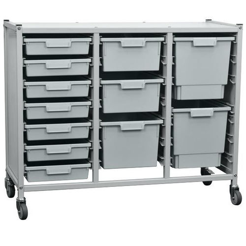 Wagen für Kliniken - HI-MK8AB-3S-71 - Handle-iT - Lager / mit Platte / mobil