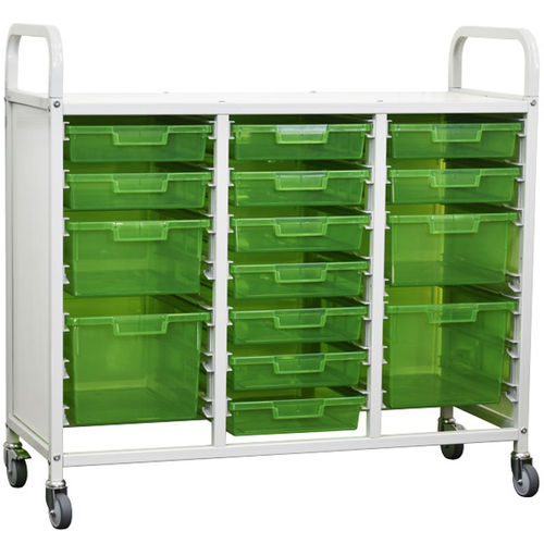 Wagen für Kliniken - HI-MK8-3S-71 - Handle-iT - Lager / mit Platte / modular