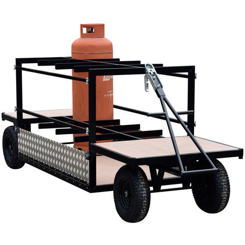 Wagen für Kliniken - HI-T-GBT08-1000 - Handle-iT - Gasflaschenträger / für Transport / 16-Flaschen-