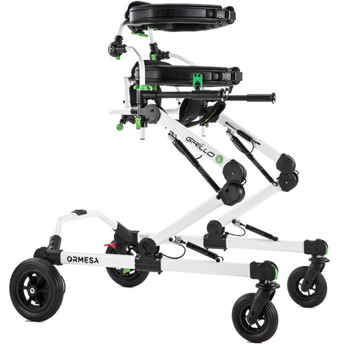 Rollator mit 4 Rädern - Grillo - RMS Rehab - Aluminiumrahmen / mit Sitz
