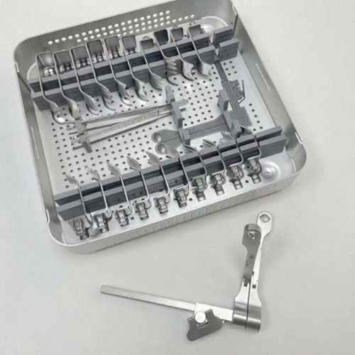 Instrumentenset für orthopädische Chirurgie - Bisons International - Wirbelsäulenchirurgie / aus Edelstahl / autoklavierbar
