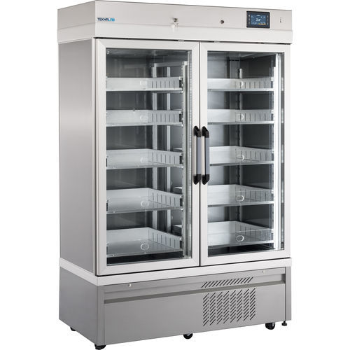 Kühlschrank für Blutbanken - 7100 NFP EMO - Teknaline Srl - Schrank / mit 2 Türen / mit Glastür