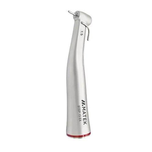 Dental-Winkelstück - STEP 15 EX - Matek Dental Solutions - mit Luftmotor / Übersetzungs / Edelstahl