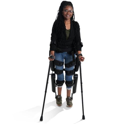 Zweibeiniges Exoskelett für Rehabilitation - ReWalk® 7 - Lifeward GmbH - aufrechte Haltung / Gang / Mobilität der unteren Gliedmaßen