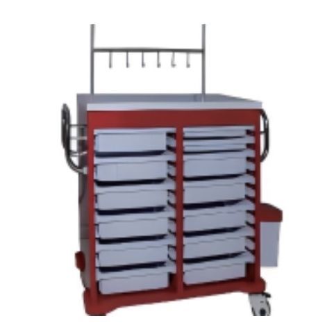 Medizinischer Wagen - YK-ET016 - Topmost Medical Technology Co.,Ltd - mit Behältern / mobil