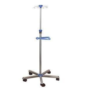 Infusionsständer auf Rollen - YK-S048 - Topmost Medical Technology Co.,Ltd - 4 Haken / höhenverstellbarer