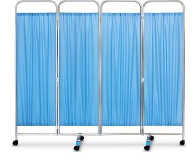 Medizinischer Bettschirm auf Rollen - YK-S76 - Topmost Medical Technology Co.,Ltd - 3 Flügel / Edelstahl