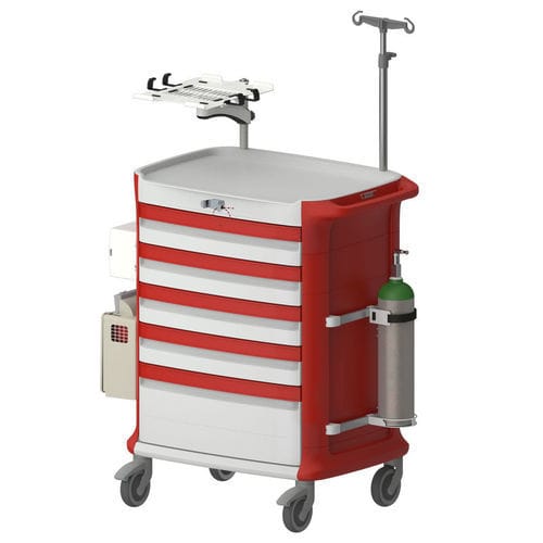 Notfallwagen - Viviam Med - für Kliniken / Infektion / Kunststoff