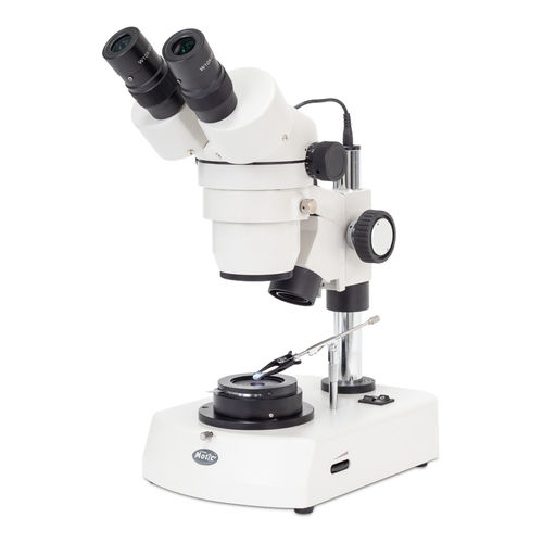 Optisches Stereomikroskop - SMZ-140-DF - Motic Europe - Labor / für Forschungszwecke / aufrecht