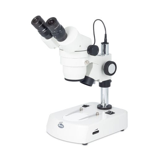 Optisches Stereomikroskop - SMZ-140-N2LED - Motic Europe - Labor / für Forschungszwecke / aufrecht